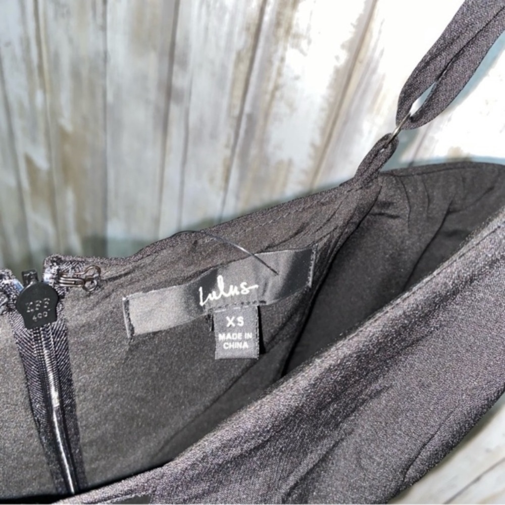NWT Lulus Sultry Moments Little Black Dress - Picture 8 of 9